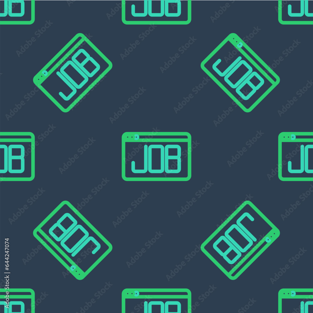 Line Search job icon isolated seamless pattern on blue background. Recruitment or selection concept. Human resource and recruitment for business. Vector Line Search job icon isolated seamless pattern on blue background. Recruitment or selection concept. Human resource and recruitment for business. Vector