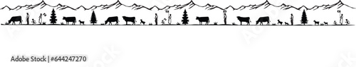Alpaufzug Alpabzug schweizer tradition cows swiss mountains trees switzerland tracht kühe bergen