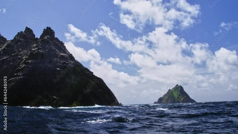 Islands off coast of Ireland. Skellig Michael and Little Skellig Islands off coast of Ireland. Skellig Michael and Little Skellig