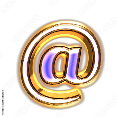 Wallpaper Mural Blue symbol in a golden frame with glow Torontodigital.ca