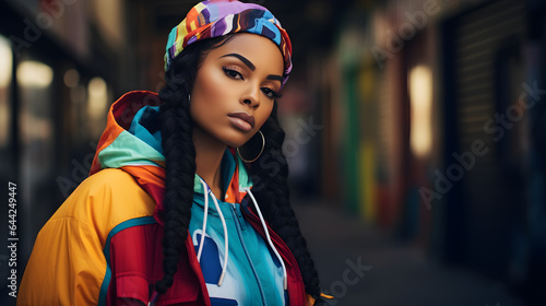 hip hop style black woman