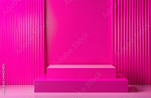 Pink wall background. High quality photo.