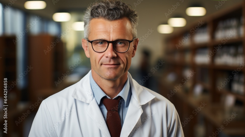 Photo of a male doctor in the hospital Photo of a male doctor in the hospital