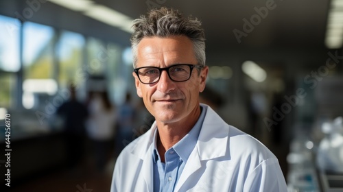 Photo of a male doctor in the hospital