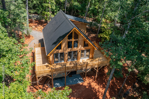 drone view of building exterior