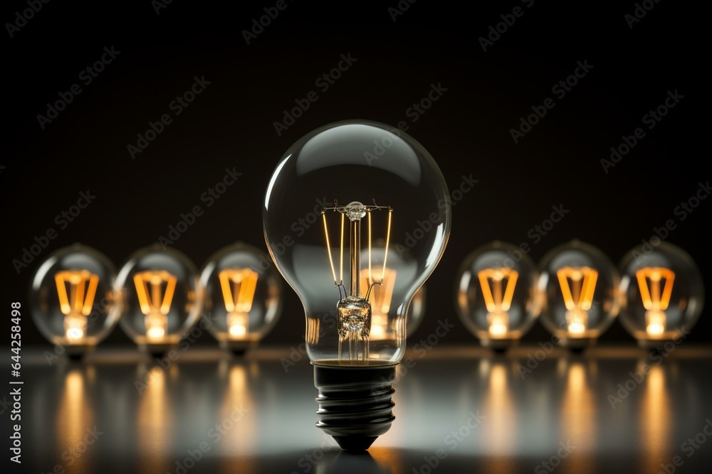 An image of a unique light bulb concept indicating to think differently