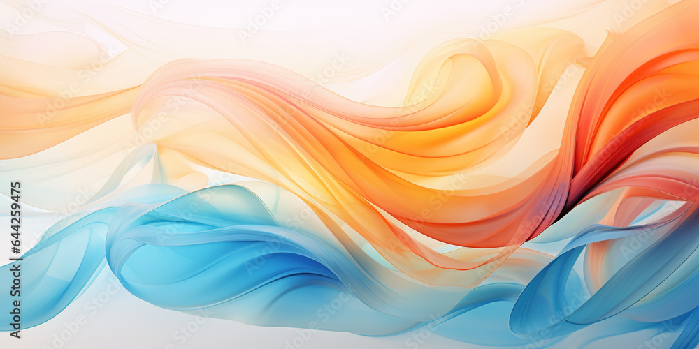 Abstract light fabric texture background, pattern of paint waves