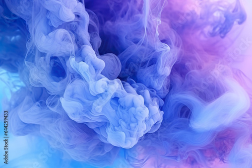 Blue steam or smoke texture background, abstract soft vapor pattern