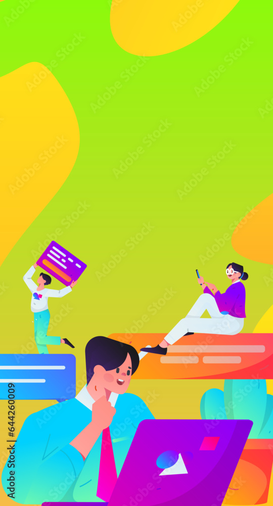 Business People Flat Vector Concept Operation Hand Drawn Illustration
Business People Flat Vector Concept Operation Hand Drawn Illustration