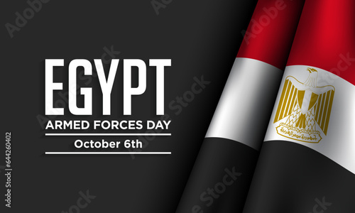 Egypt armed forces day background design.