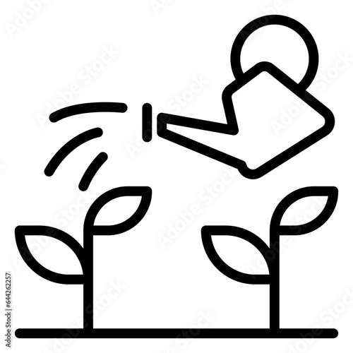 watering icon, line icon style