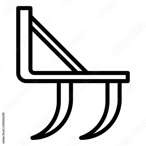 cultivator icon, line icon style