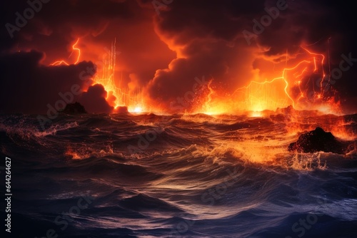 Climate change leads to boiling oceans. © Michael
