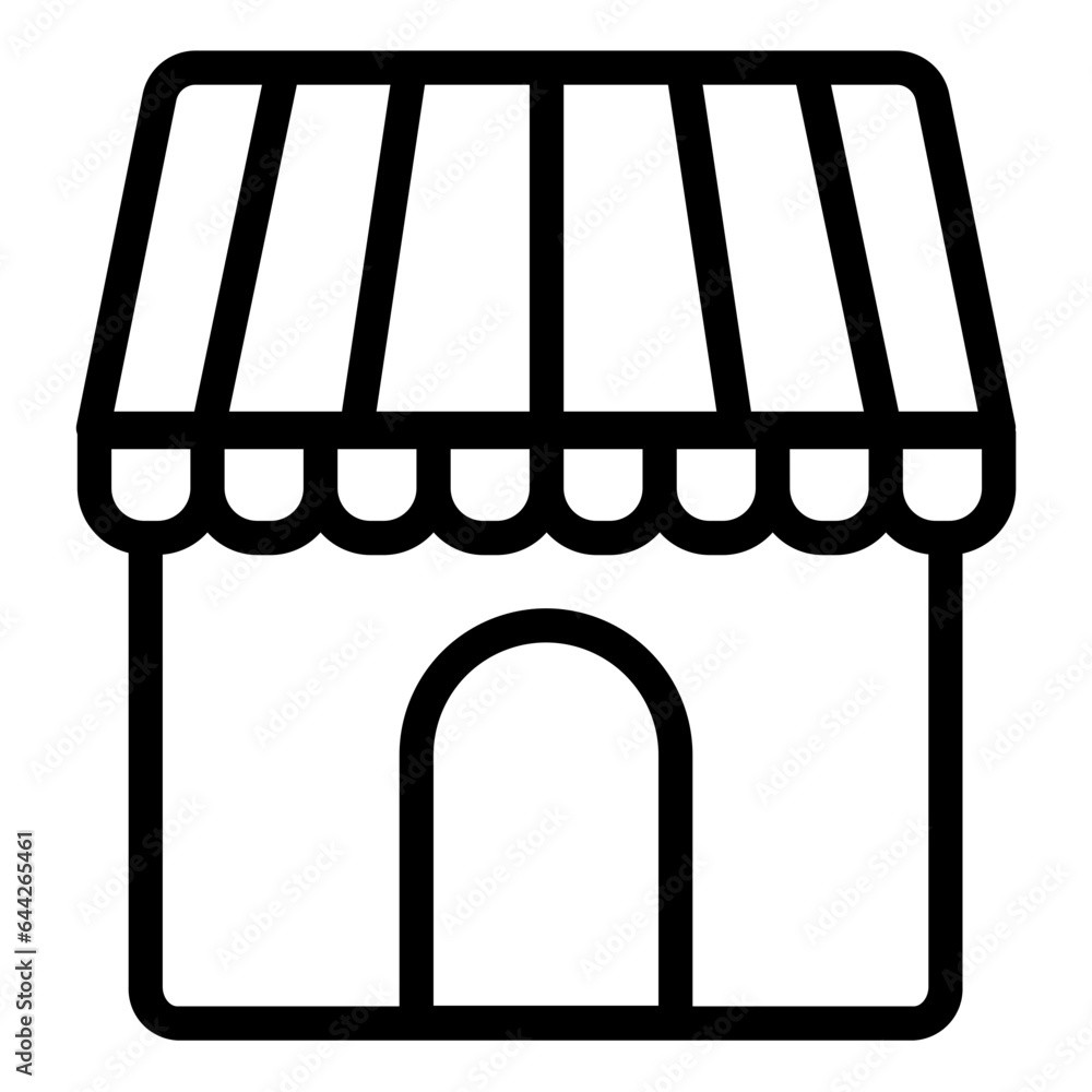 store icon line style vector store icon line style vector