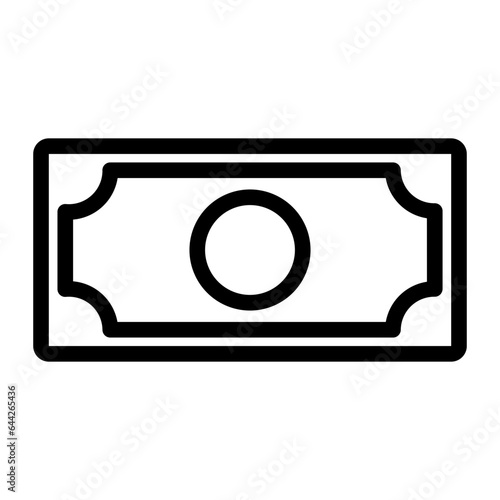 pay icon line style vector