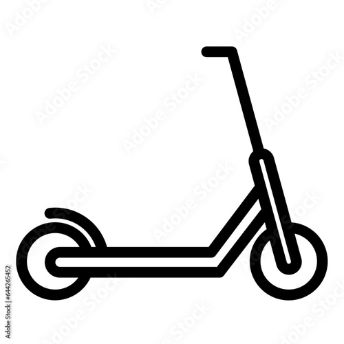 scooter icon line style vector
