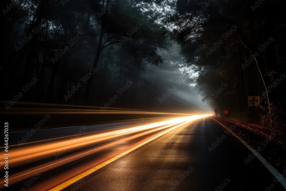 Fast Movement Through the Streets in the Dark