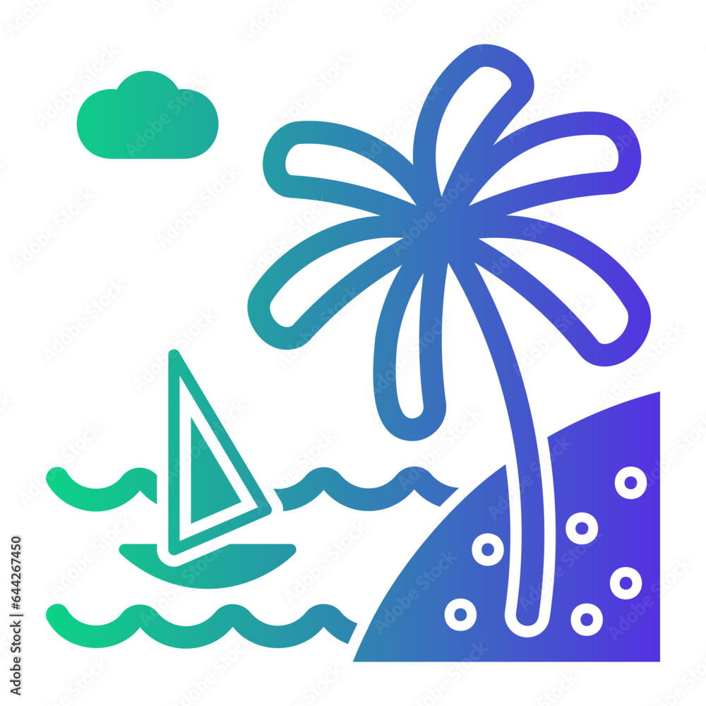 Obraz premium beach icon