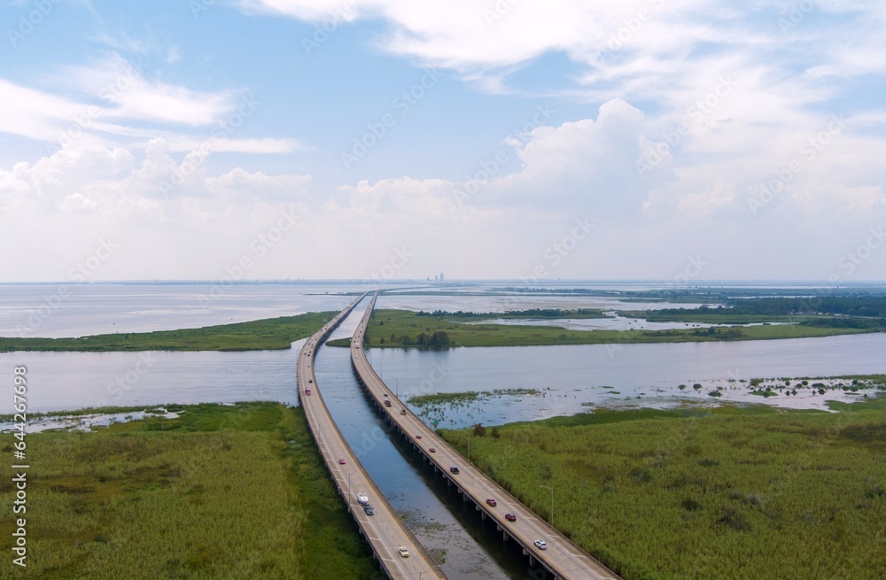 Mobile Bay on a humid summer day