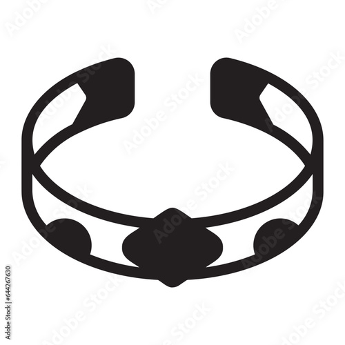 Photography bangle glyph icon