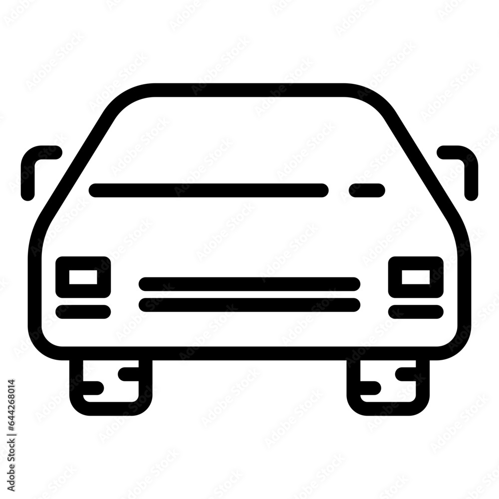Car icon, line icon style Car icon, line icon style