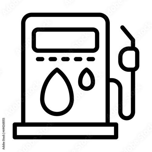 Gas Station icon, line icon style