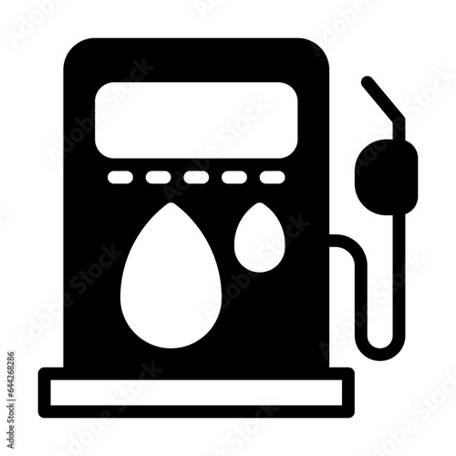 Gas Station icon, glyph icon style