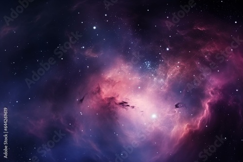 Space background with nebula from supernova. Generative AI