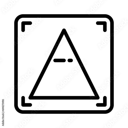 Sharpen Image icon, line icon style