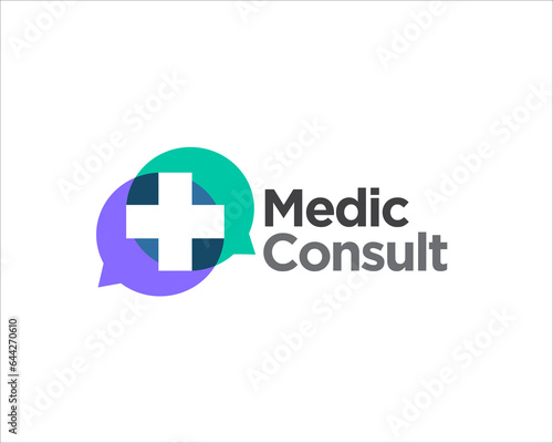 medical consultation logo designs for cline and health online service photo