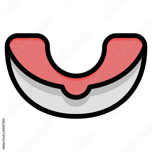 mouthguard, piece, protection, gum shield, fighting, gear, boxing, icon, icons, graphic, design, vector, illustration, sign, symbol, pictogram, background, isolated, element, set, pack, collection, we
