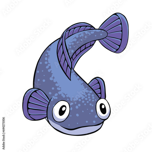 Snake Head Fish Icon Illustration photo