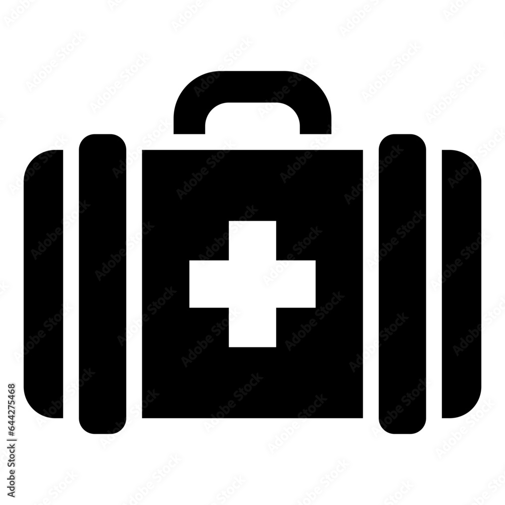 Obraz premium first aid kit, bag, emergency, medical, sport, boxer, boxing, fighting, icon, icons, graphic, design, vector, illustration, sign, symbol, pictogram, background, isolated, element, set, pack, collectio