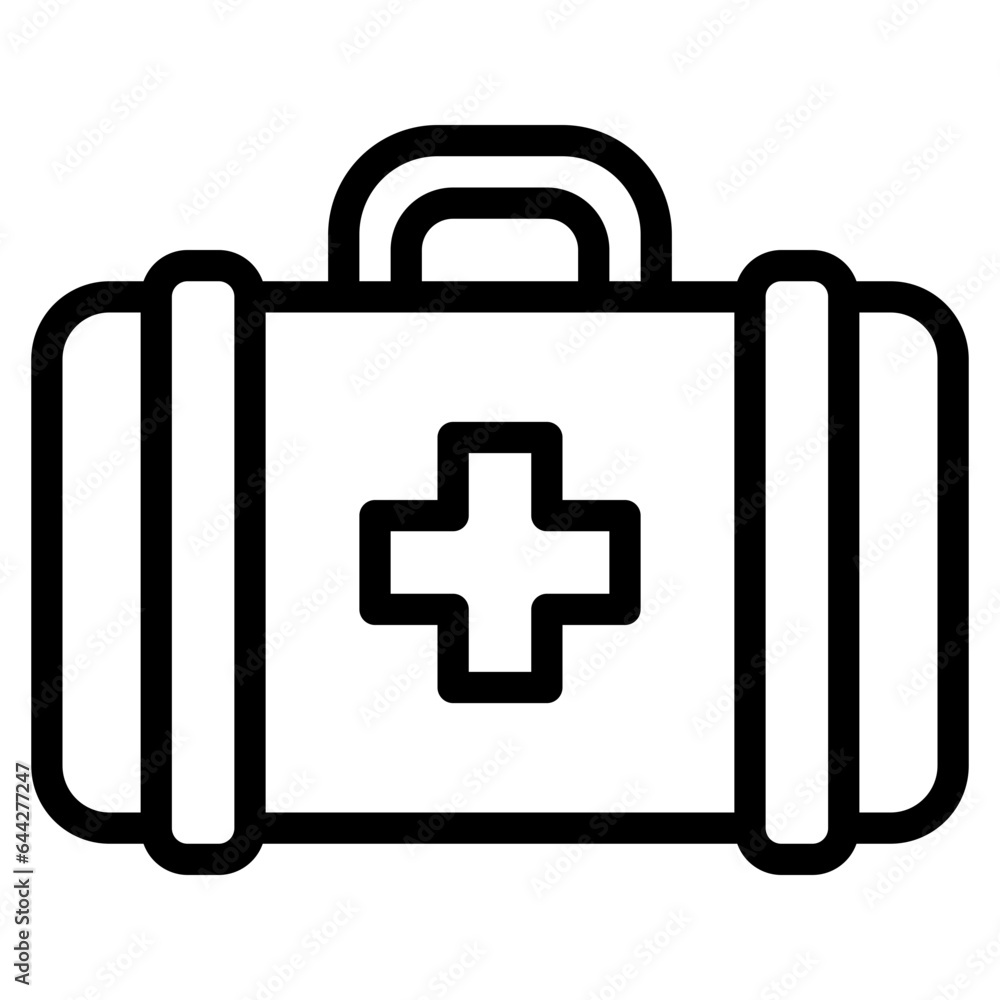 Fototapeta premium first aid kit, bag, emergency, medical, sport, boxer, boxing, fighting, icon, icons, graphic, design, vector, illustration, sign, symbol, pictogram, background, isolated, element, set, pack, collectio