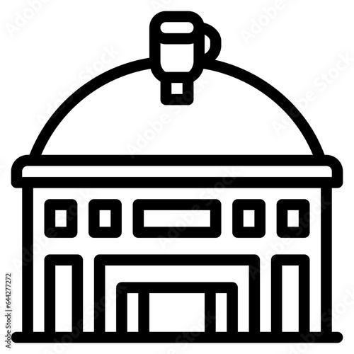  arena, Boxer, Stadium, Fighting, Sport, Boxing, building, club Icon, Line style icon vector illustration, Suitable for website, mobile app, print, presentation, infographic and any other project.