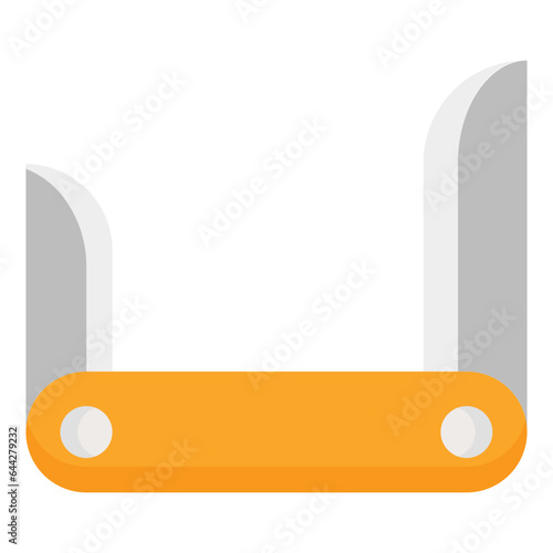  Knife, Camping, Multi, Pocketknife, Swiss, weapon  Icon, Flat style icon vector illustration, Suitable for website, mobile app, print, presentation, infographic and any other project.