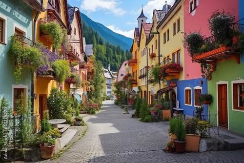 Absam is a charming town nestled in Tirol, Austria. Generative AI © Ayub