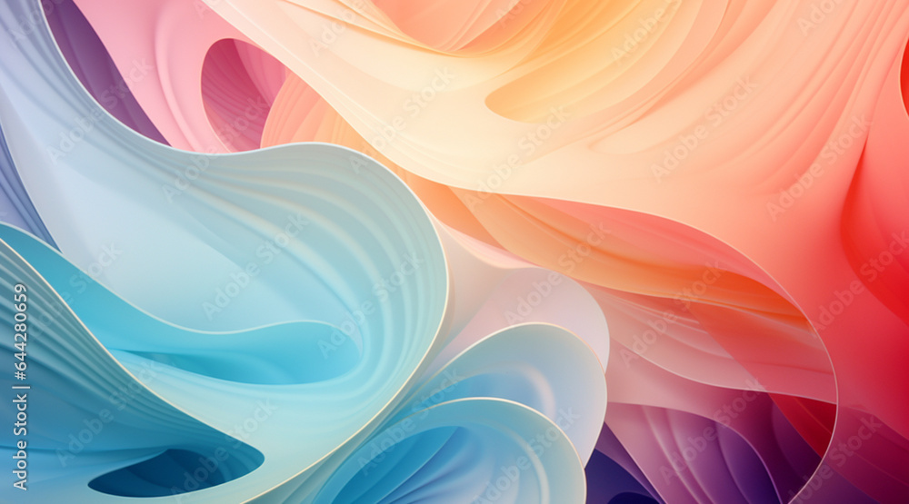 Obraz premium 虹色の抽象的なグラフィック素材