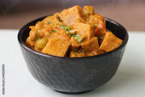 Suran ki sabzi or Jimikand masala curry  photo