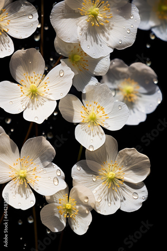 Beautiful White Flowers Close-Up