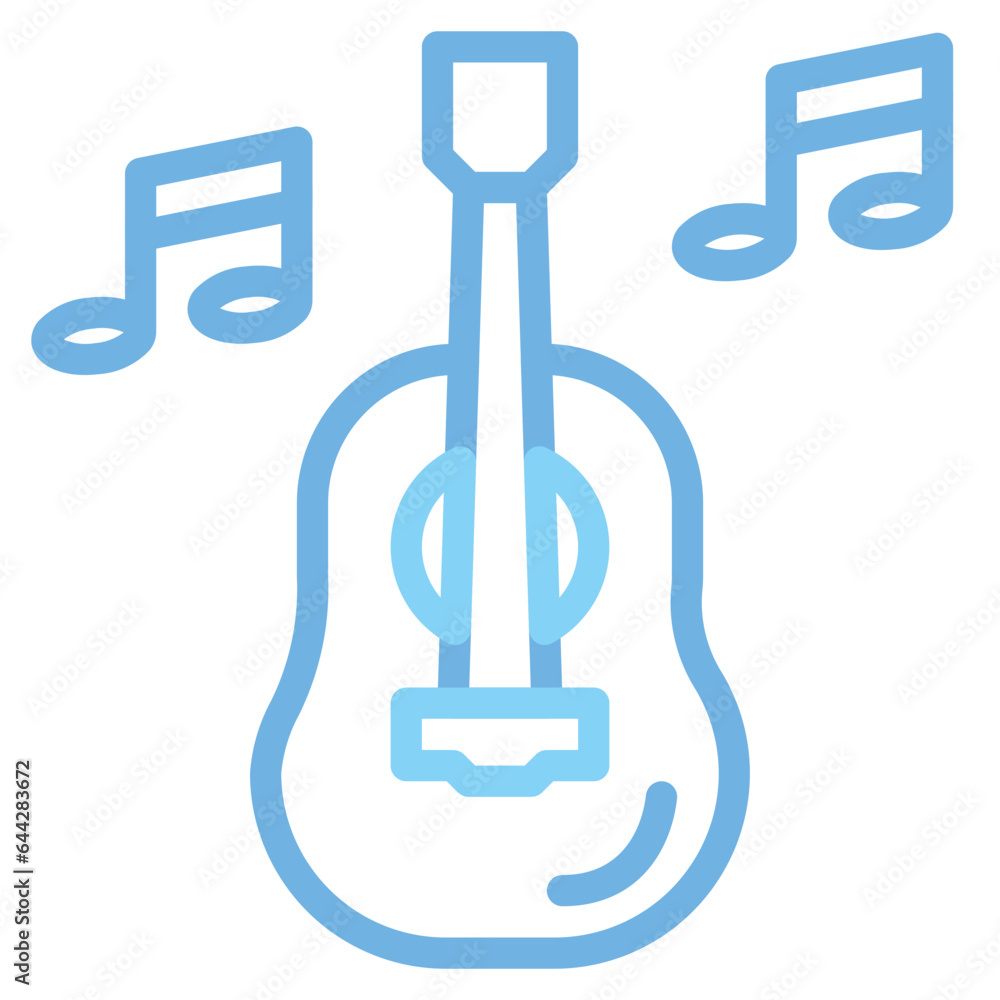 Guitar, Camping, Hobby, Recreation, Sing, Song, Ukulele Icon, Line color style icon vector illustration, Suitable for website, mobile app, print, presentation, infographic and any other project. Guitar, Camping, Hobby, Recreation, Sing, Song, Ukulele Icon, Line color style icon vector illustration, Suitable for website, mobile app, print, presentation, infographic and any other project.