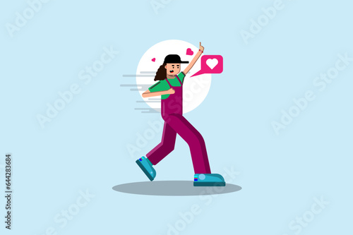 woman with dumbbells