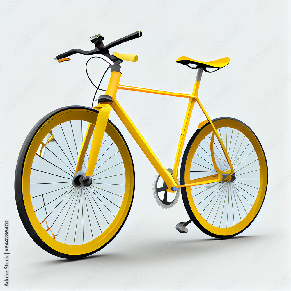 Bicycle clipart, Ai generated image