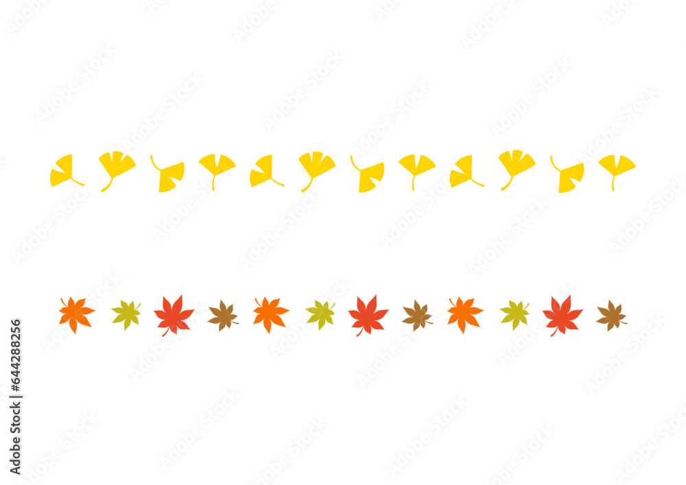 Autumn elements decorative border template design. Autumn elements decorative border template design.