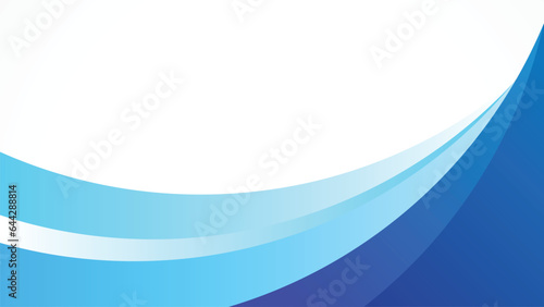 Blue abstract background. Curves and lines use for banner, cover, poster, wallpaper, design with space for text.
