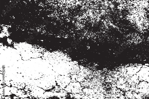 abstract rough grungy texture of weathered wall, vector illustration of monochrome grungy texture