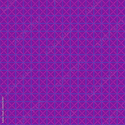 hand drawn crosses in squares. purple repetitive background. vector seamless pattern. retro stylish texture. geometric fabric swatch. wrapping paper. continuous design template for linen, home decor