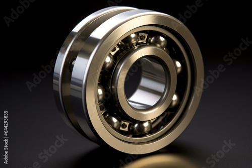 Lubricated stainless ball bearing for automotive and industrial use. Generative AI