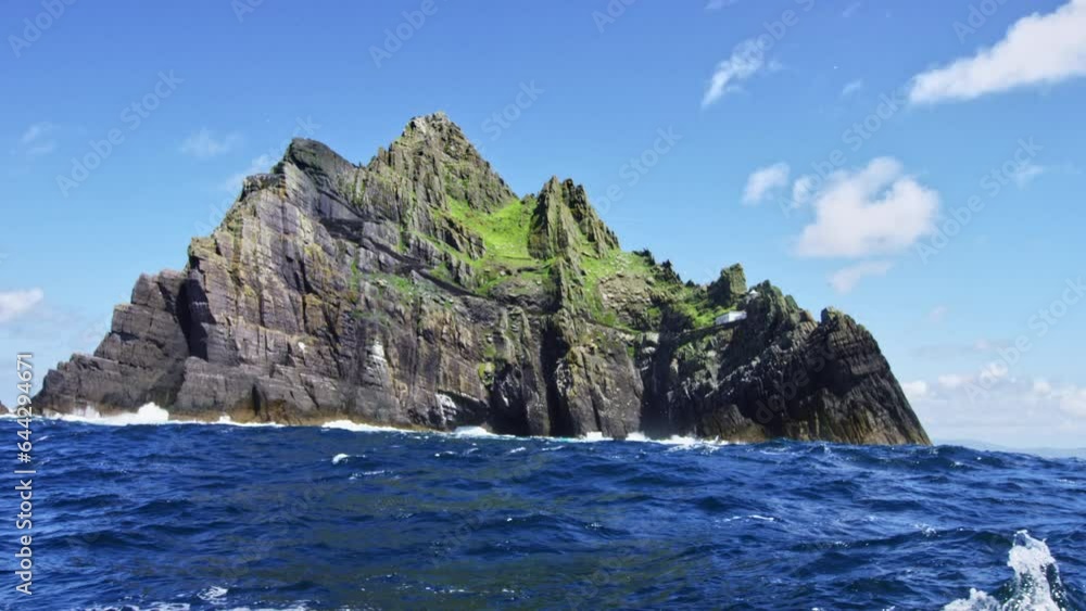 Rough Waters and island in the distance. Rough Waters and island in the distance.