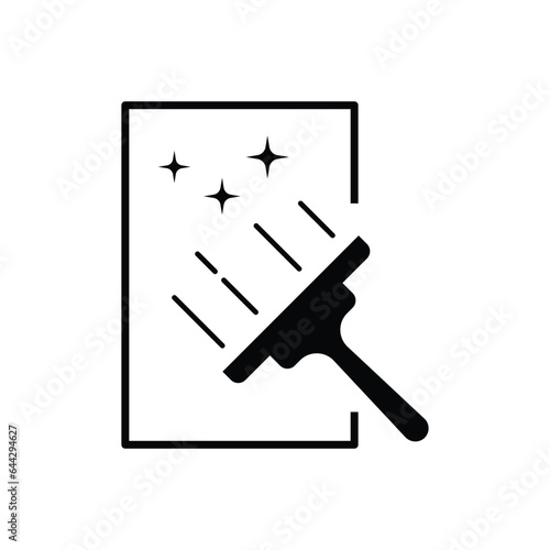 Glass cleaner icon design. isolated on white background. vector illustration 